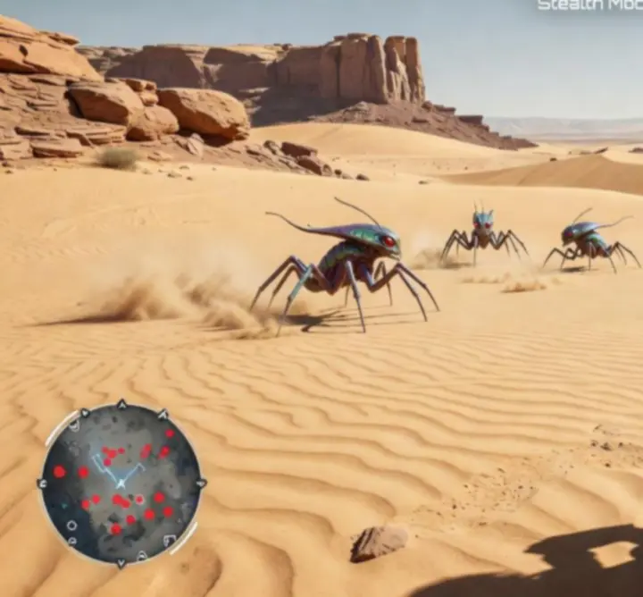 Gameplay-scenario met actieve kettingreacties en dynamische statusindicatoren.