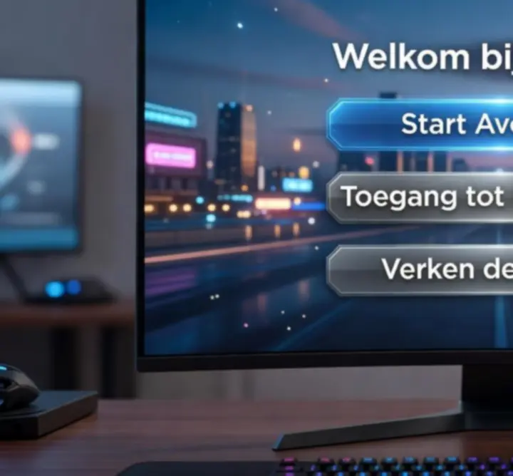 Interface van de game die centraal staat op PLAYLOGICLAB