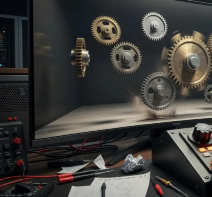 Detailweergave van de interactieve laboratoriumomgeving binnen het PLAYLOGICLAB-spel.